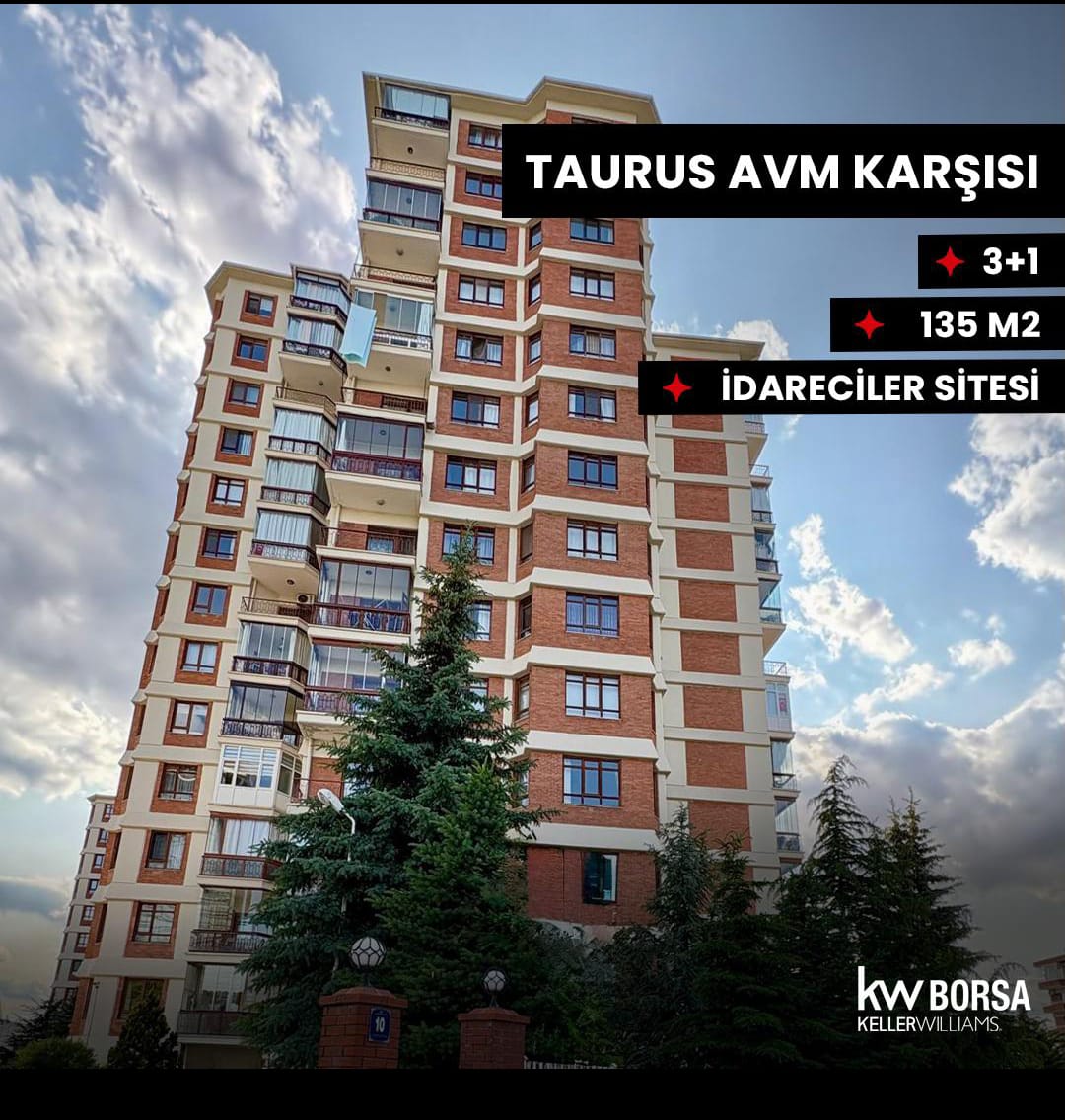İdareciler Sitesi 3+1 135 m2 Taurus avm Karşısı - Metin Furtuna